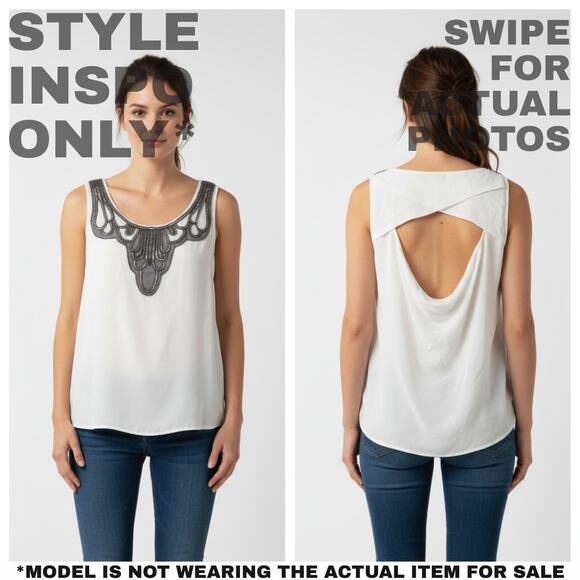 New XOXO Open-Back Blouse – NWT, Size Large! 0048 - Picture 2 of 8